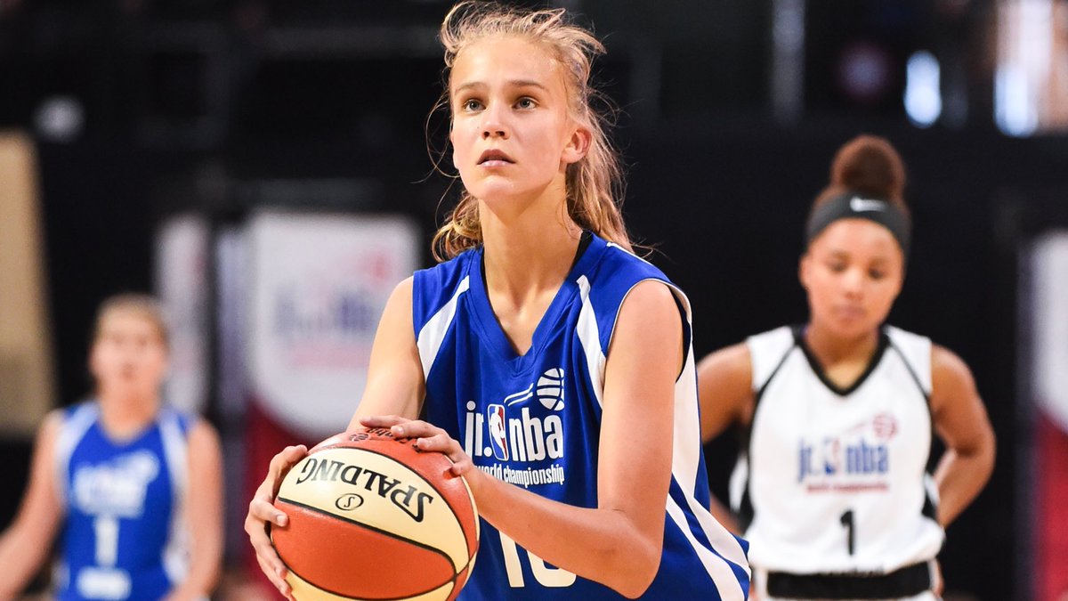 jrnba's tweet photo. 🌟 Congrats to #JrWNBA alum Justė Jocytė on being drafted by the @valkyries! #WNBADraft 🌟 https://t.co/Dz2HWIlOUE