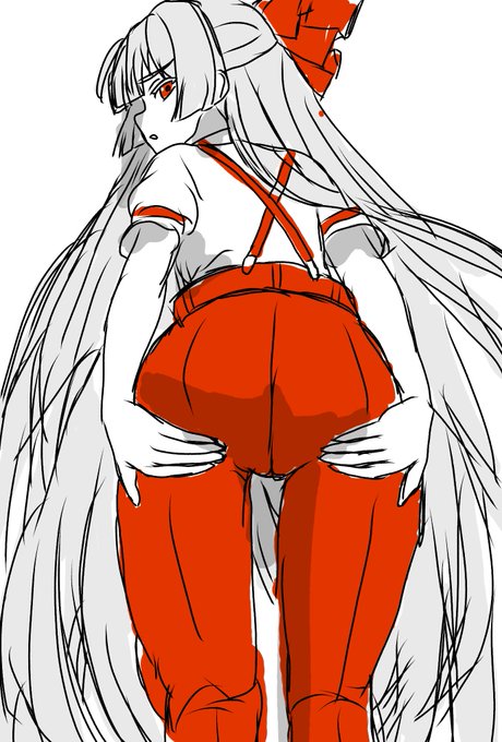 妹紅の尻のらくがき。 