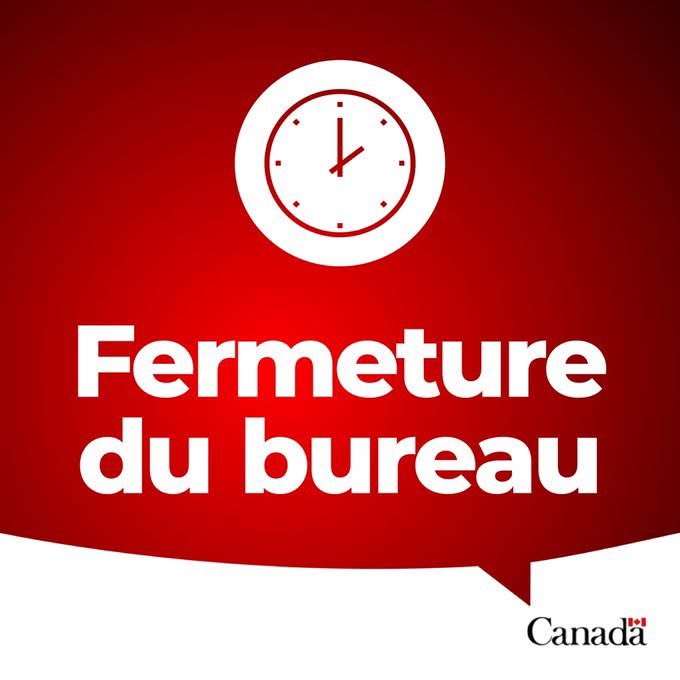 Canada aux Philippines (@ambcanph) on Twitter photo L'ambassade sera fermée le 17 avril, jeudi saint, et le 18 avril, vendredi saint.
Si vous ĂȘtes un citoyen canadien et que vous avez besoin d'une aide d'urgence, veuillez contacter âïž+1 (613) 996-8885 ou envoyer un courriel Ă sos@international.gc.ca. L'ambassade sera fermĂ©e le 17 avril, jeudi saint, et le 18 avril, vendredi saint.
Si vous ĂȘtes un citoyen canadien et que vous avez besoin d'une aide d'urgence, veuillez contacter âïž+1 (613) 996-8885 ou envoyer un courriel Ă sos@international.gc.ca.