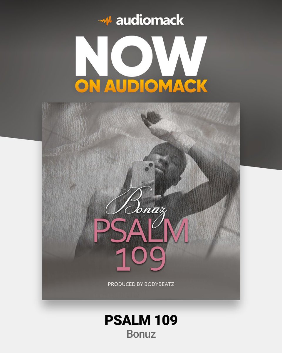 Bonuz_music's tweet photo. Psalm 109 is officially out on all music platforms. Please check it out🙏🏼🥰
#bruaaaaaaaaaaah #highlightseveryone 

https://t.co/Wh7OziNgTi https://t.co/ymOk72lPrC