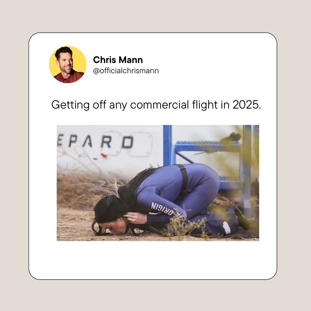 No lie, I’m starting the clapping upon landing and kissing the ground too ✈️🙏

#relatable #funny #blueorigin #airtravel