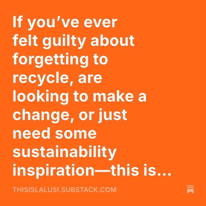thisislalusi's tweet photo. So excited to have finally launched my newsletter on climate storytelling, New York and sustainability. 🌱 Join me here: https://t.co/NVGPlyuDwV https://t.co/7KubbUmE3B