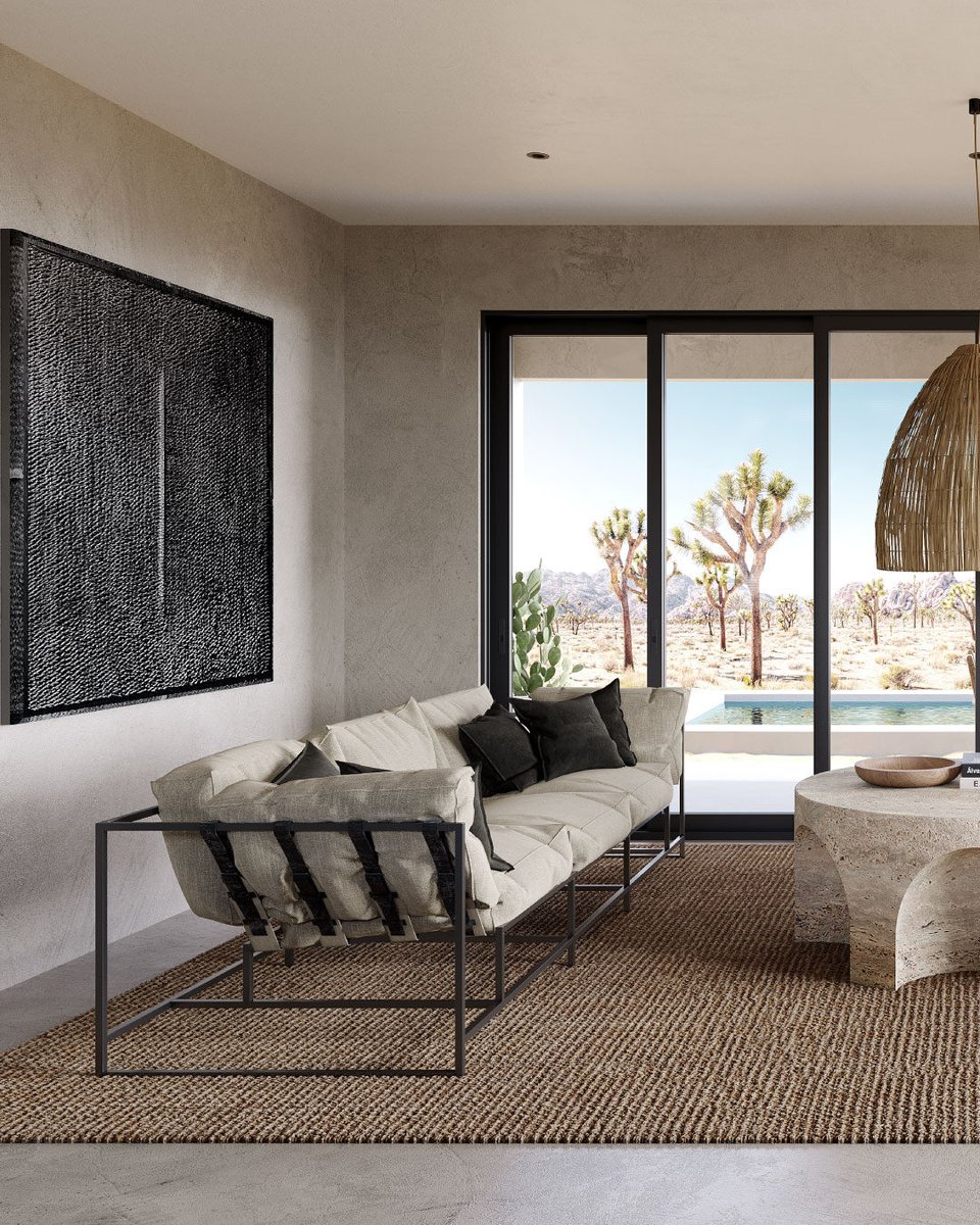TheAgencyBaja's tweet photo. Quintas Terranova Manzana 6-12 is one four self-sustainable homes on approximately one-third acre home sites on the East Cape of Los Cabos. The 1,541 square foot main house offers an open great room with kitchen and island, dining and living area which opens onto a patio terrace overlooking the desert garden. The primary bedroom offers a desk, private patio, and en-suite bath. The guest bedroom has a desk and closet with private patio. 680 square foot garage - room for two SUV's and Baja toys.

Listed by Ma. Luisa Sáez | INQUIRE@THEAGENCYBAJA.COM