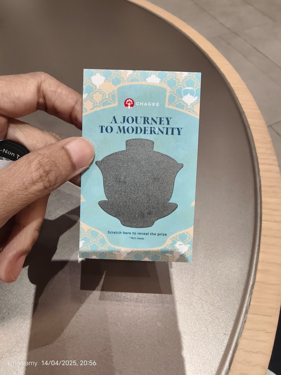 BUY RM30, GET A VOUCHER!
1️⃣ Spend RM30 at selected outlets (Walk-In or CHAGEE App Pick-Up)
2️⃣ Get a scratch card from the tearista
3️⃣ Scratch to win:

CHAGEE Voucher OR

CHENLE Meet &amp; Greet Ticket!