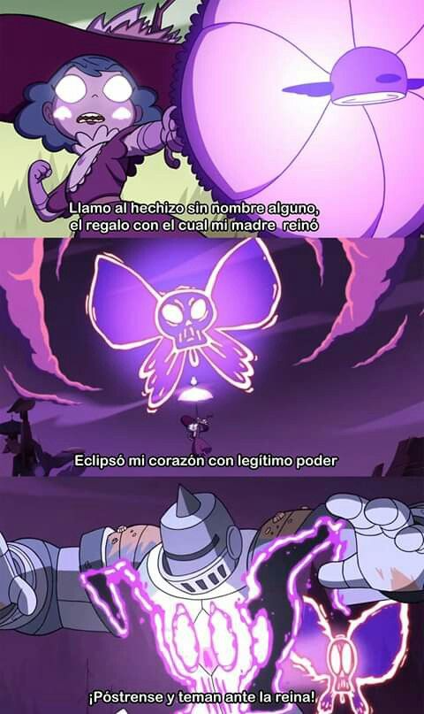 Star fue la de la idea, pero era una decisión que no querían, pero tuvieron que tomar para vencer a Mina; incluso Star quería morir con marco ya que sabían que no estarían juntos.
Pero Eclipsa podía parar todo con su hechizo, pero no lo hizo porque no quería ser como su mamá