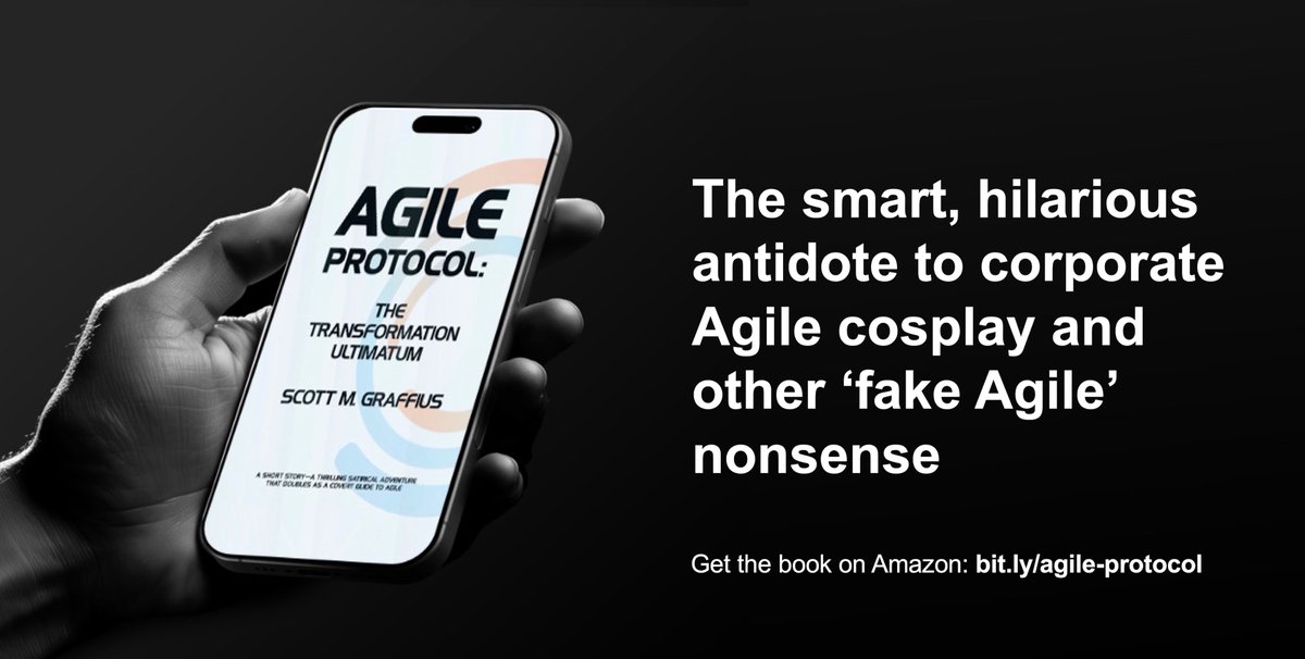 🆕 🔥 "Agile Protocol: The Transformation Ultimatum"

The smart, hilarious antidote to corporate Agile cosplay and other ‘fake Agile’ nonsense

Get the book on Amazon: amzn.to/4jdj2PX

Categories: Fiction, Satire, Humor, Business, Agile, Project Management, Technology