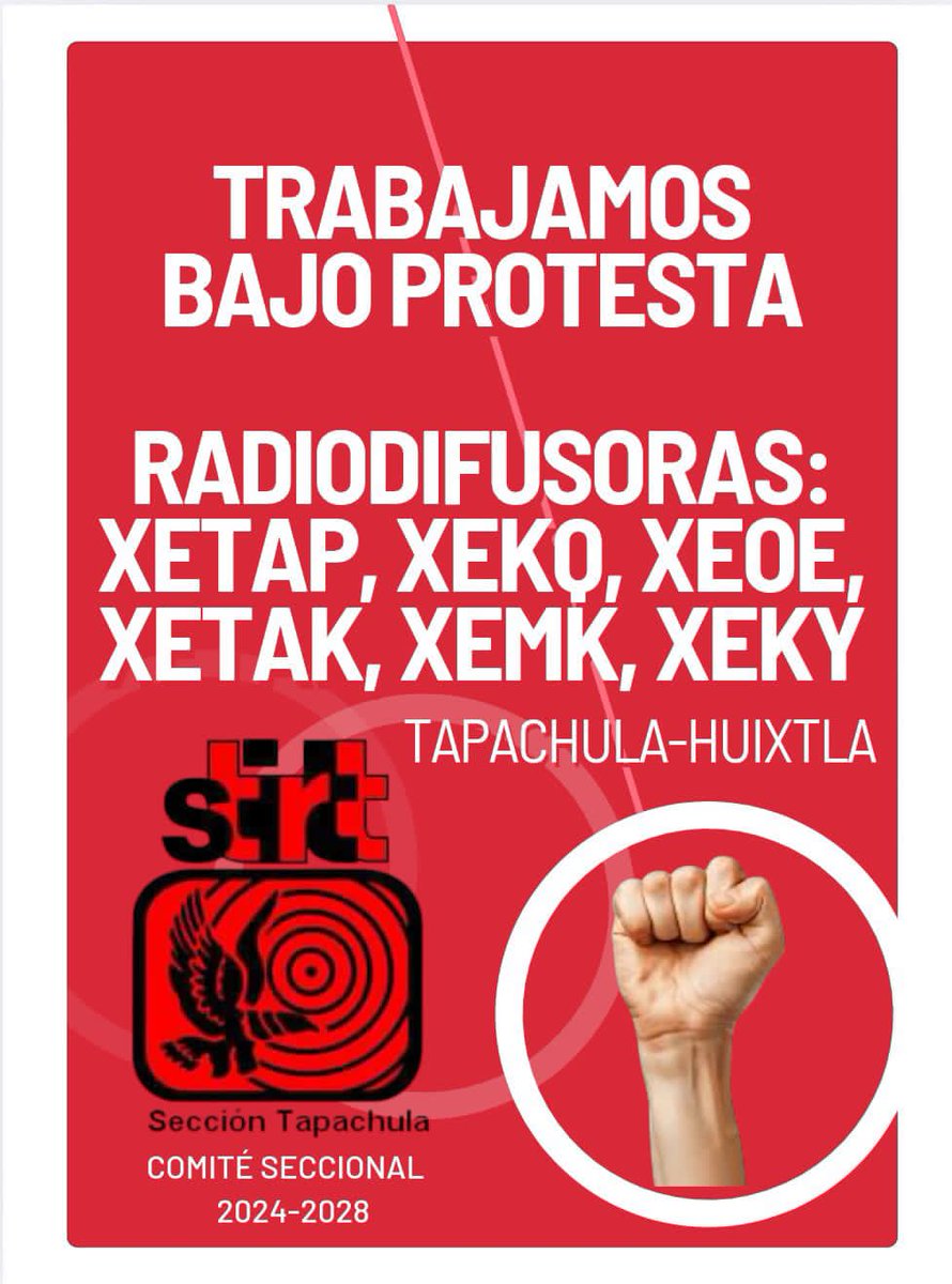 Urge la intervención de las autoridades laborales para cientos de trabajadores de la Radio que se encuentran en la misma situación Grupo AS COMUNICACIÓN / O.R.M. <a href="/Claudiashein/">Claudia Sheinbaum Pardo</a> <a href="/STPS_mx/">STPS México</a> <a href="/PROFEDET/">Procuraduría Federal de la Defensa del Trabajo</a> <a href="/CTM_MX/">CTM Nacional</a> <a href="/francontrerasv/">FRANCISCO CONTRERAS</a> <a href="/FerSalgadoCTM/">Fer Salgado</a> <a href="/CarlosAceves_/">Carlos Aceves del Olmo</a>