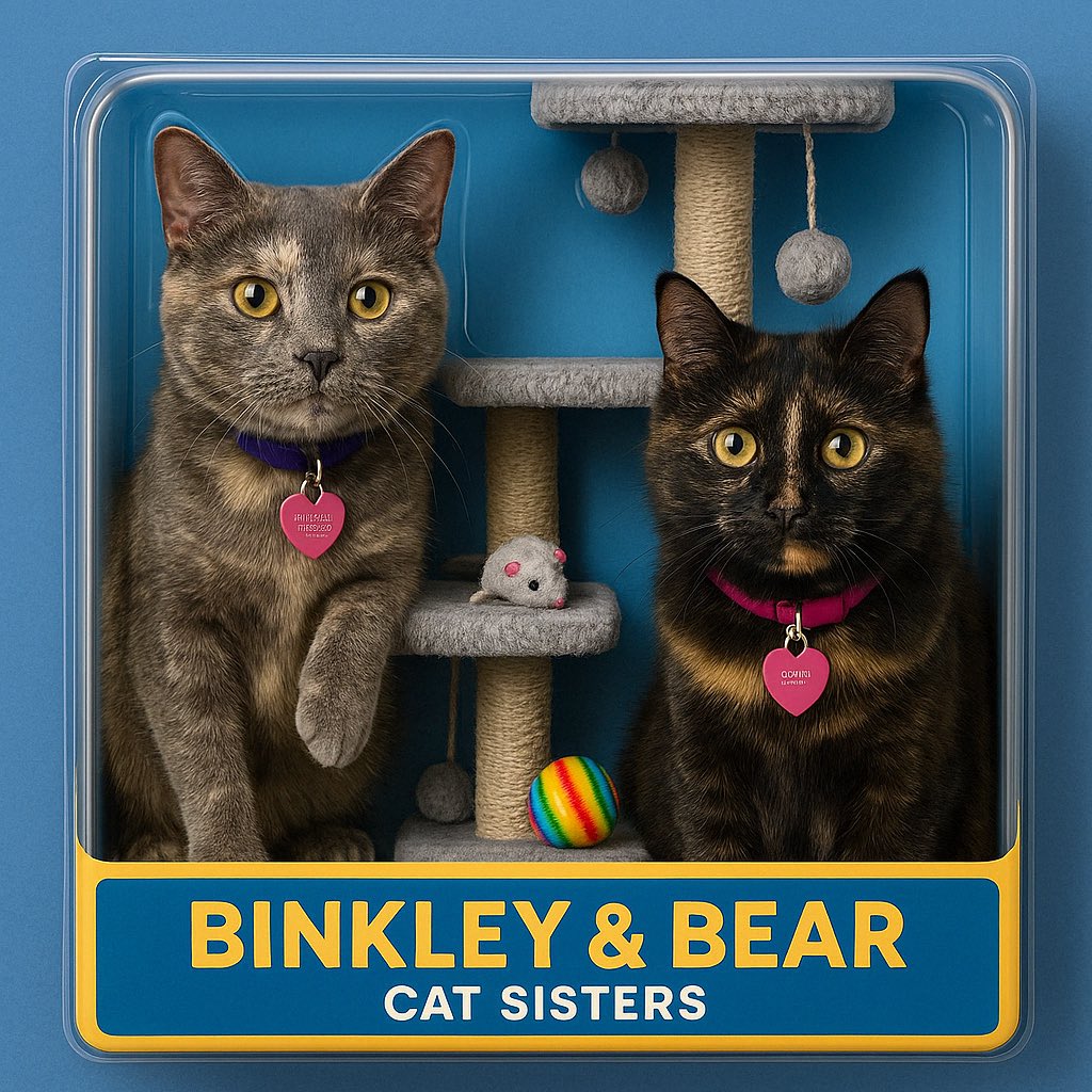 MDurnion's tweet image. Binkley &amp;amp; Bear now available as a box set for all to enjoy!!! 💖 #catsisters #chatgpt4