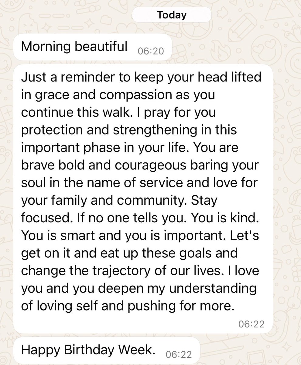 14. It’s been a bad day all round. I have to fight for everything and today I am tired. Tired of explaining, tired of always being the one. It’s very lonely. I guess it’s on days like this that this thread really hits. I’m grateful for this morning message from Danielle.