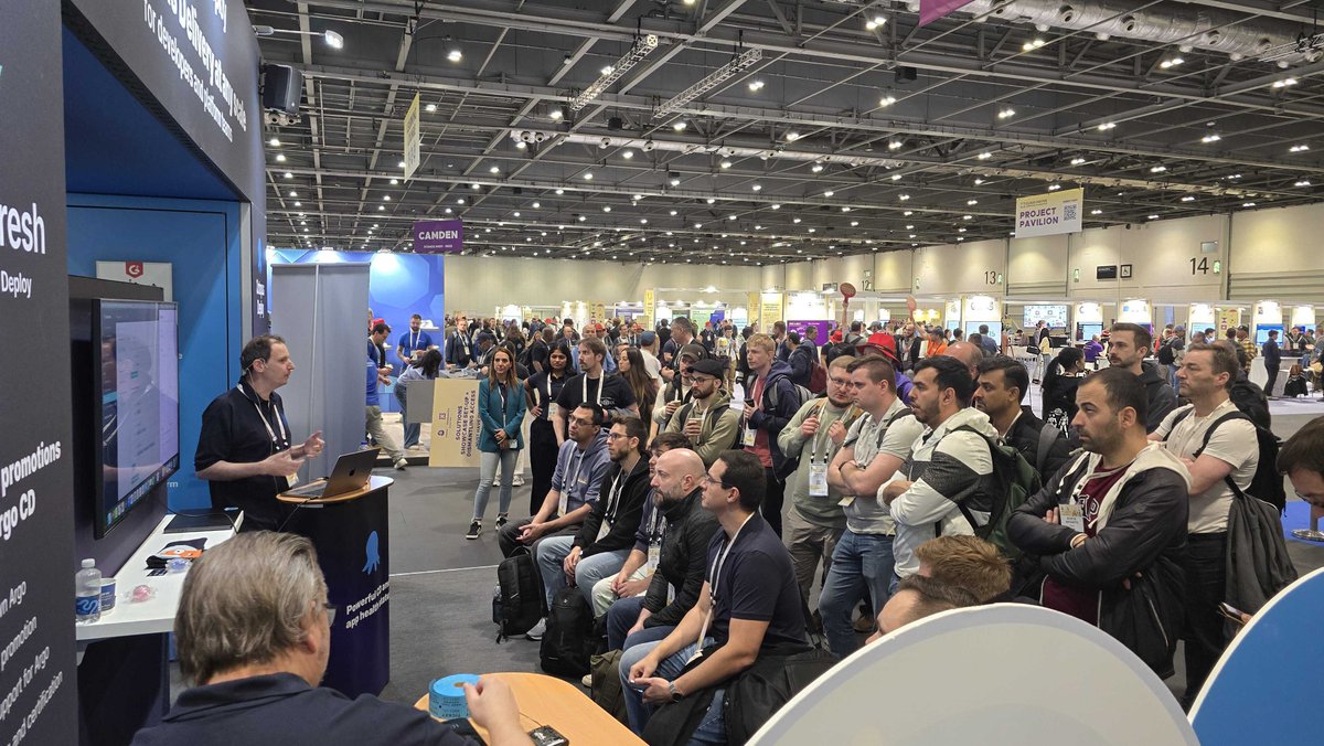 OctopusDeploy's tweet image. Already missing the energy of KubeCon!✨
We’re still smiling about the amazing time we had — from connecting w/ new faces & old friends, to showing off what’s new with our products & features.
It's not too late to schedule a discovery call w/ us & chat: octopus.com/lp/schedule-a-…