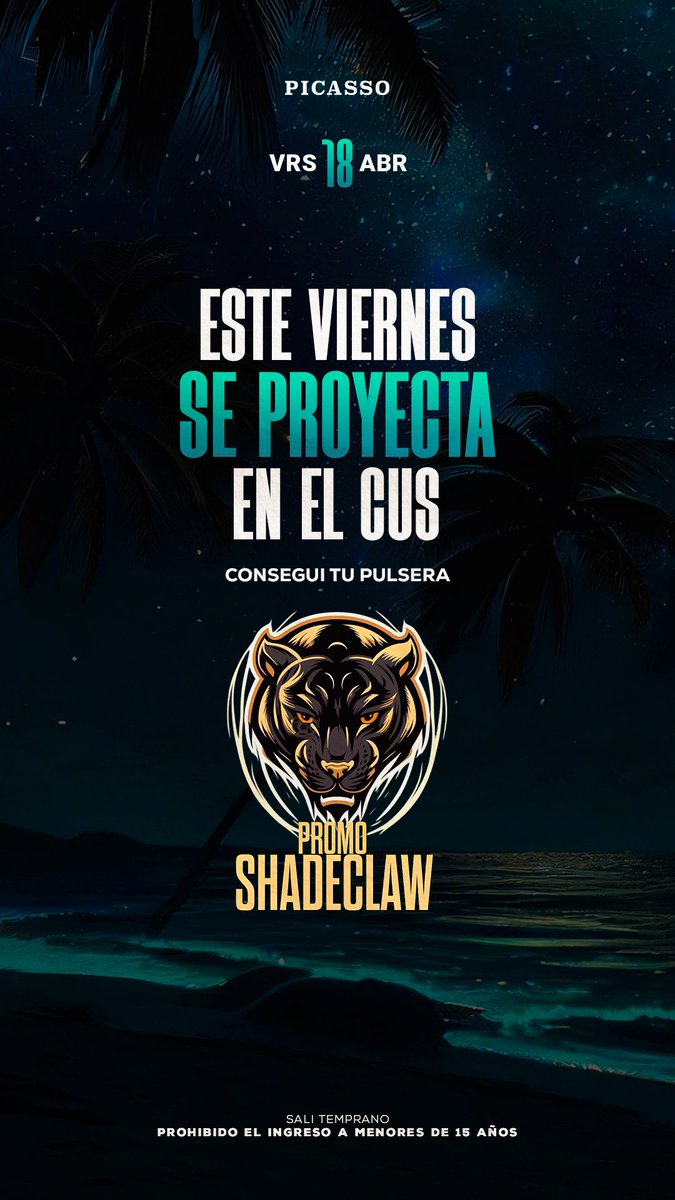 Este viernes se proyecta en el CUS! Junto a la <a href="/promoshadeclaw/">Promo.Shadeclaw.25</a>  !