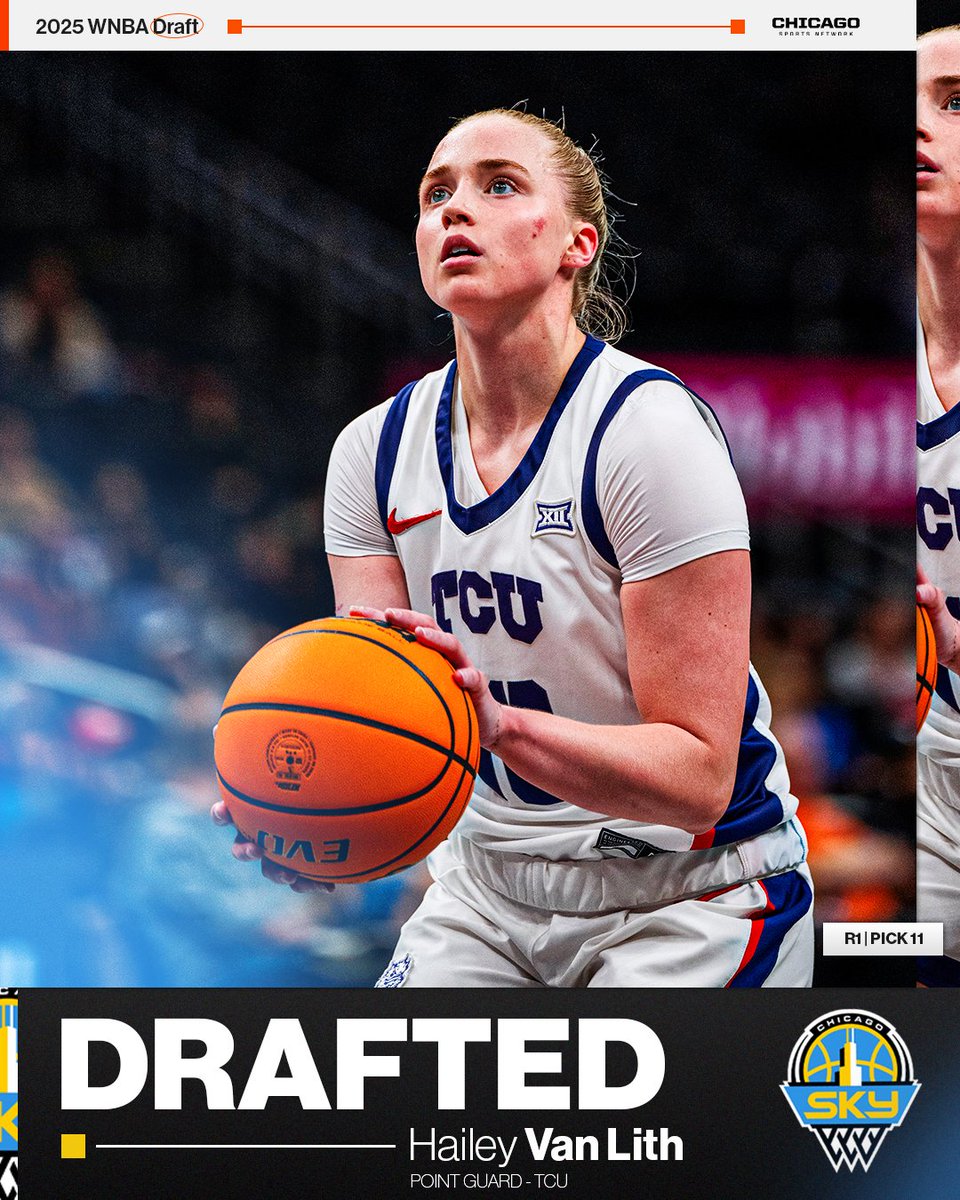 HVL to the CHI! 😤

The <a href="/chicagosky/">Chicago Sky</a> have selected Hailey Van Lith with the 11th overall pick in the 2025 WNBA Draft. #SkyTown