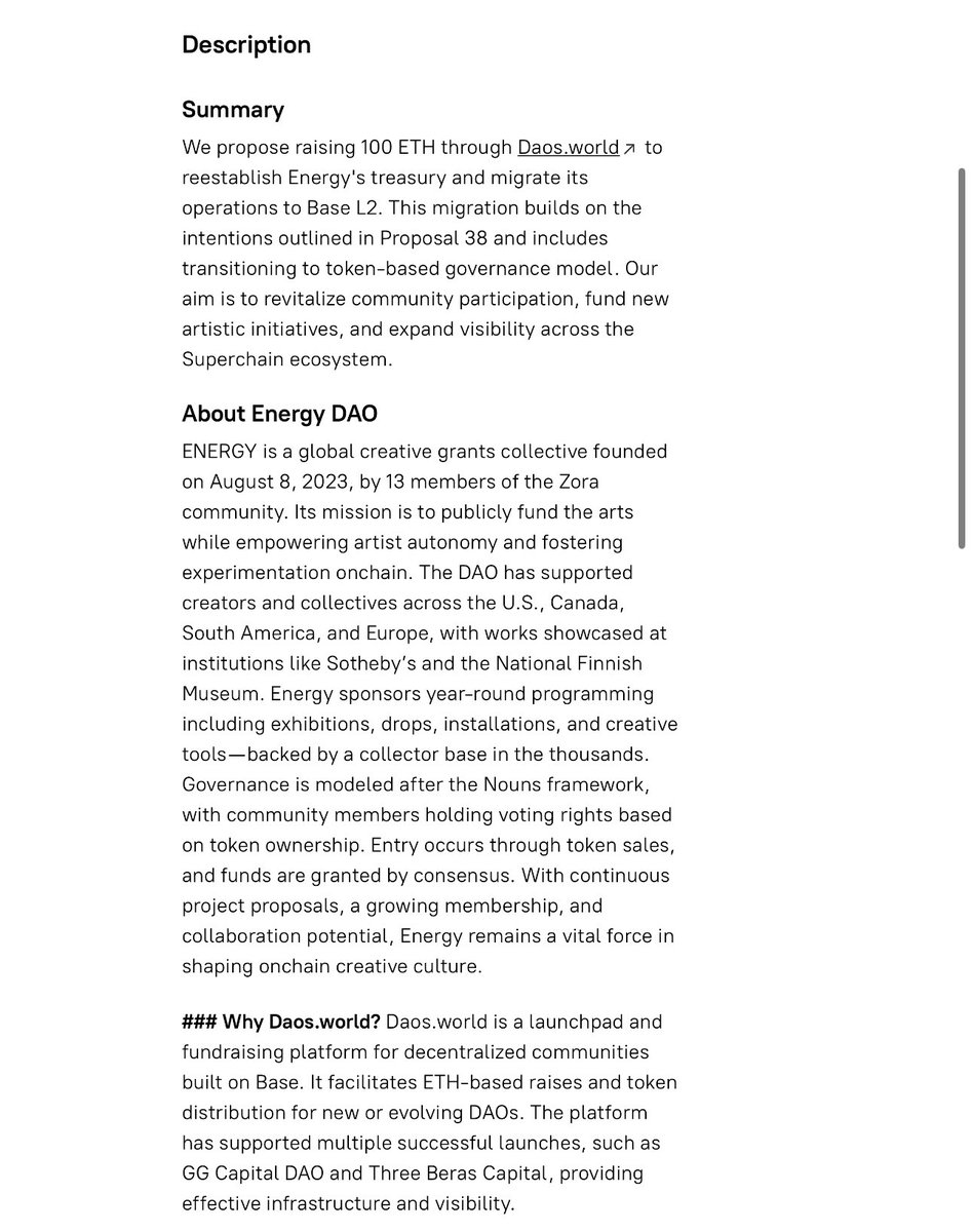 Energy_Onchain's tweet photo. For those that want to read the prop: https://t.co/DActomfqeU