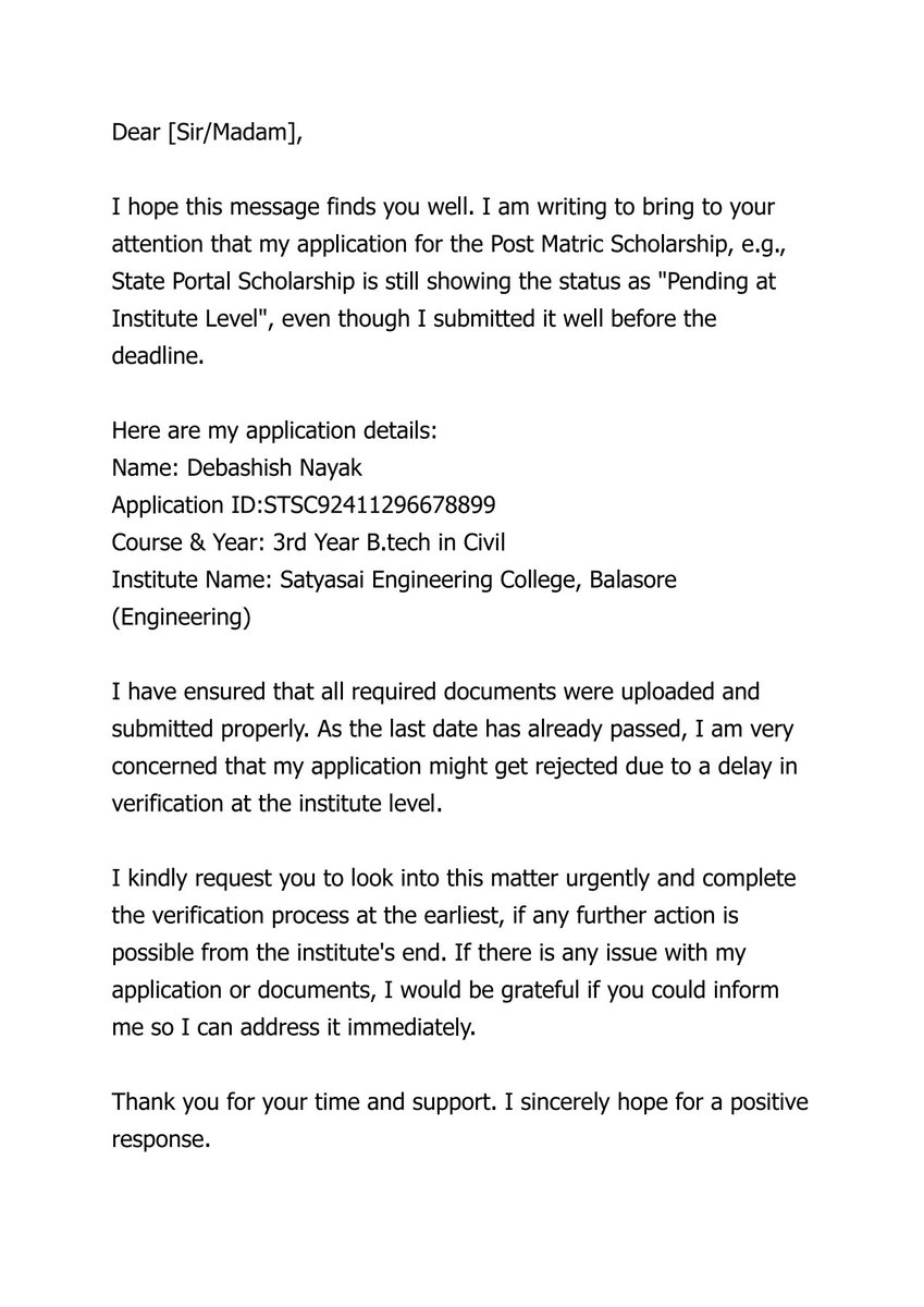 _Manish_Odisha_'s tweet photo. @DBalasore @mvsuryawanshi Sir I humbly request you to take this student's complaint seriously and resolve the issue as soon as possible.ЁЯЩПЁЯЩП
@CMO_Odisha @SecyChief @MohanMOdisha @KVSinghDeo1 @PravatiPOdisha @dcmo_pravati @stscdev https://t.co/Z08toUGrE3