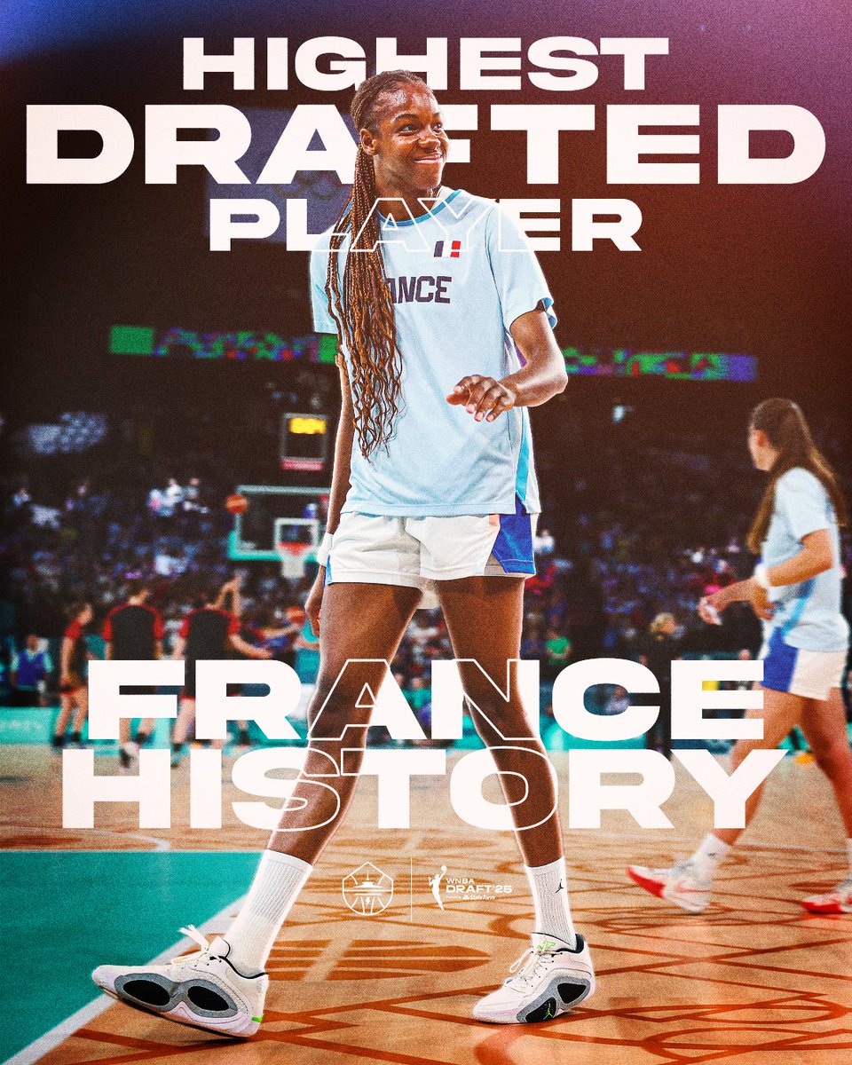 Making history in the WNBA Draft 🇫🇷🌟