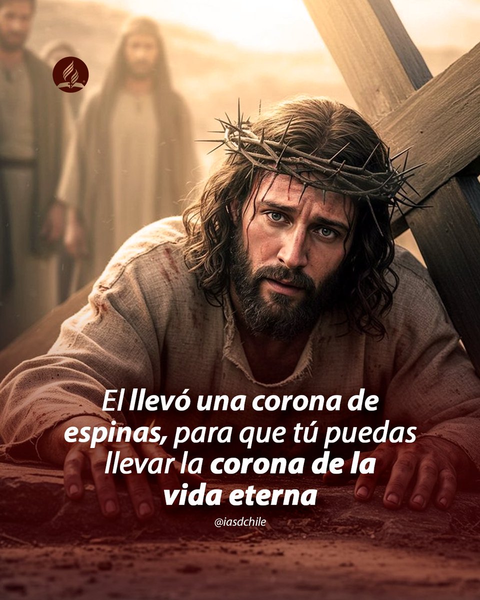 iasdchile's tweet photo. El AMOR de Jesús fue tan grande, que aceptó la corona de espinas para que tú puedas la gloria de una corona eterna.
Su sacrificio ✝️ abrió el camino a la #VIDA que no termina, a la #ESPERANZA que no muere y a la #PAZ que sobrepasa todo entendimiento
#SemanaSanta #SemanaSanta2025 https://t.co/IKEOqKO9U2