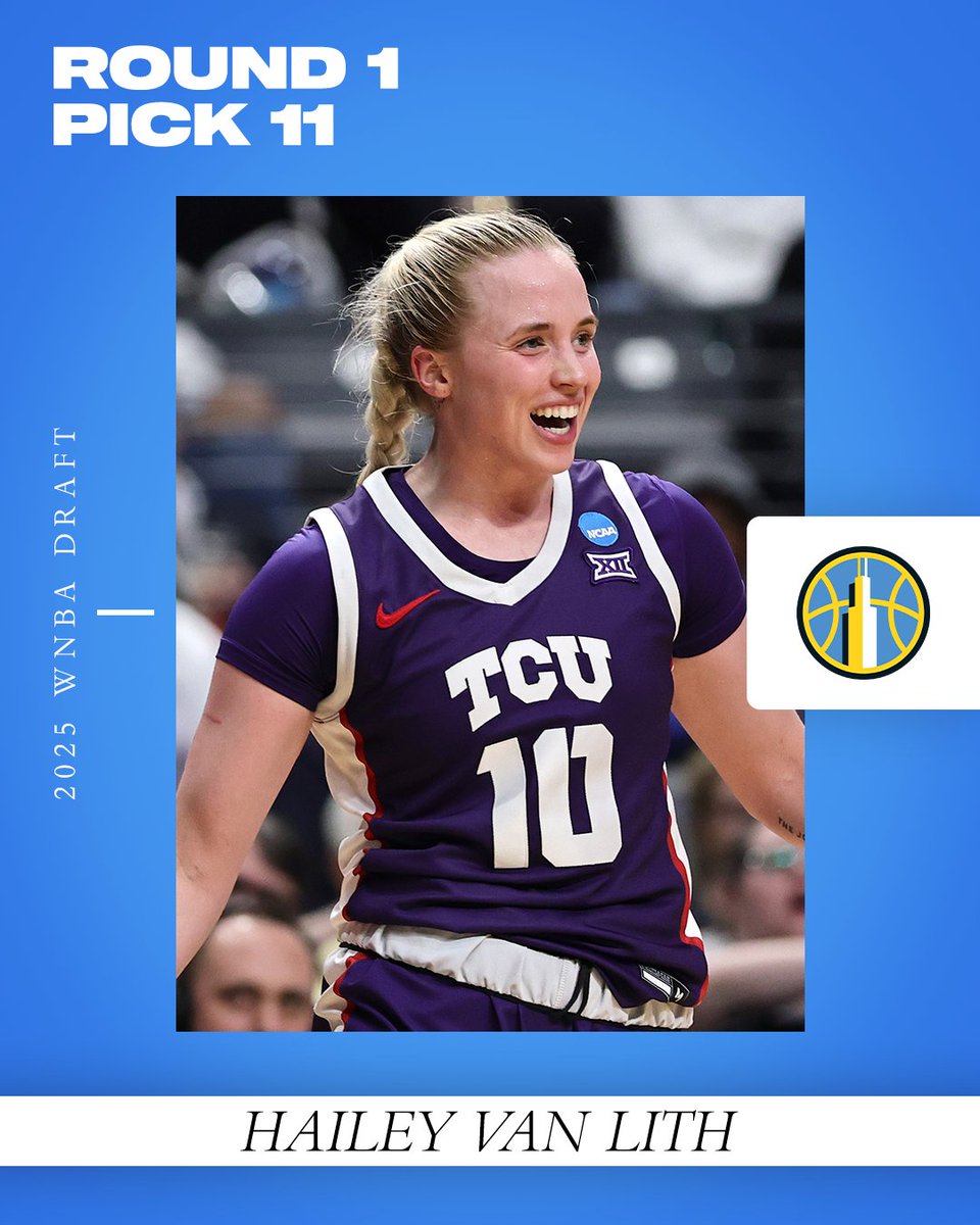 SportsCenter's tweet image. The Chicago Sky select Hailey Van Lith with the 11th overall pick 🤩