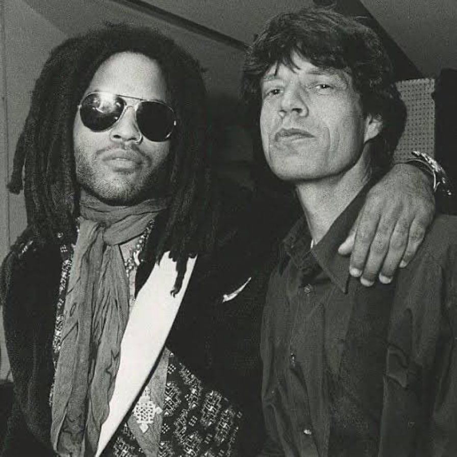 Mick Jagger (The Rolling Stones) &amp; Lenny Kravitz