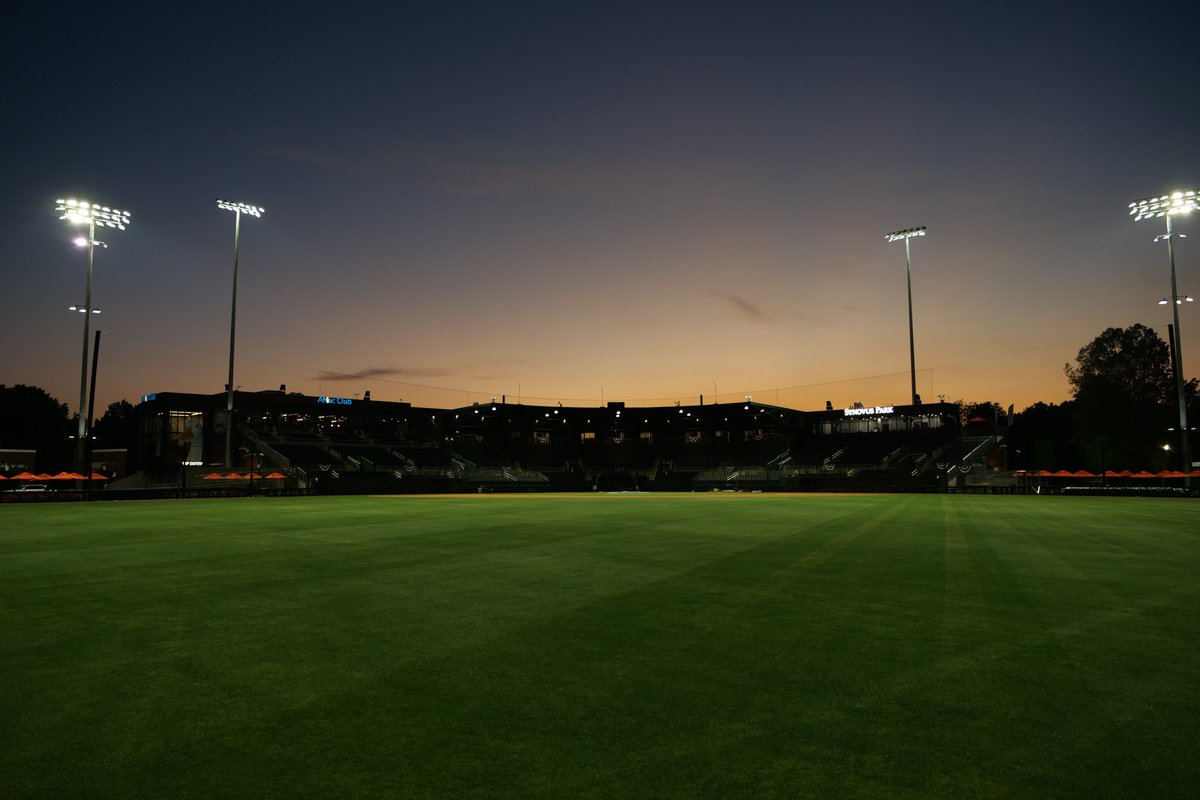 GoClingstones's tweet photo. T'was the night before the first ever game day at Synovus Park! 🌙 https://t.co/ATvhSEVICf