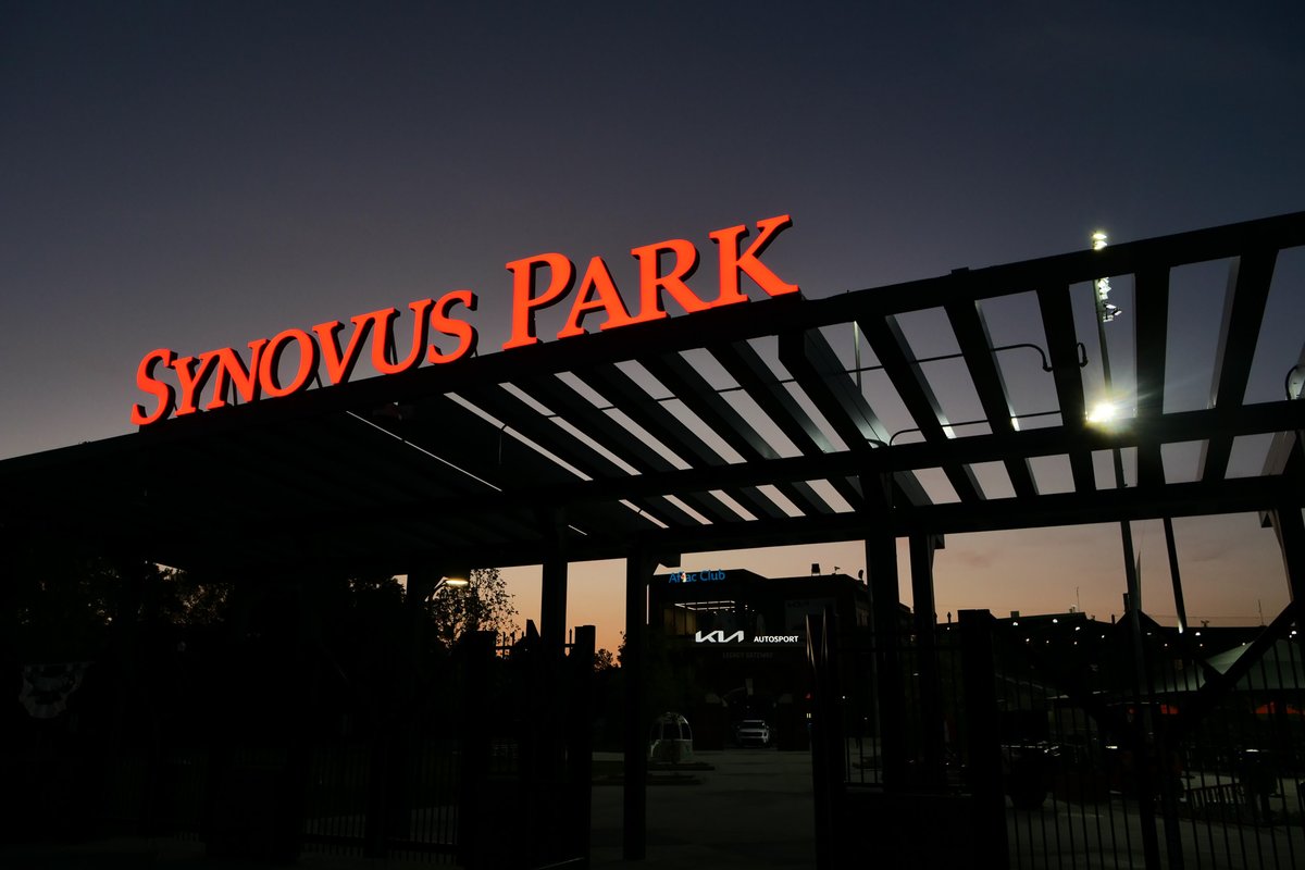 T'was the night before the first ever game day at Synovus Park! 🌙
