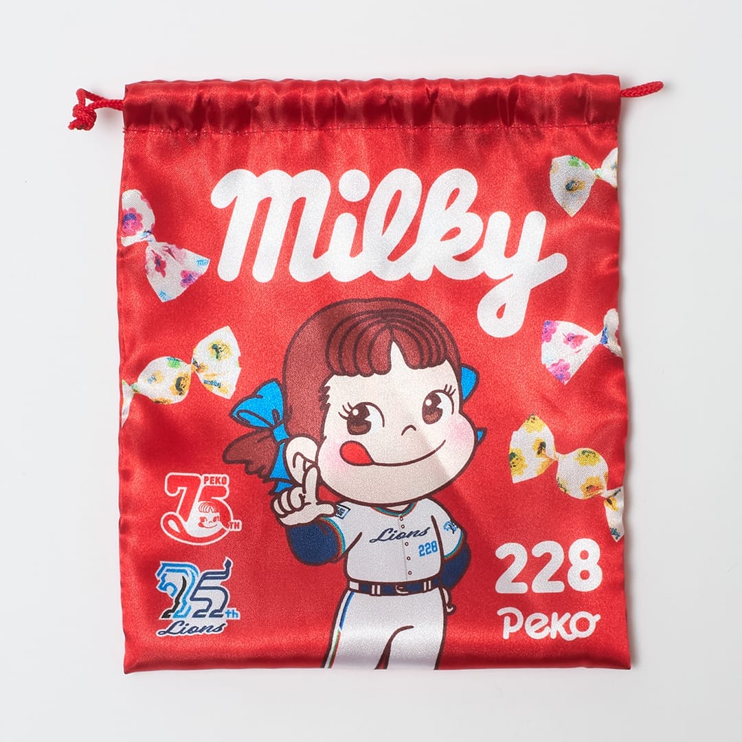 🍬受注販売中🍬 75周年を迎える「ペコちゃん」とのコラボ巾着