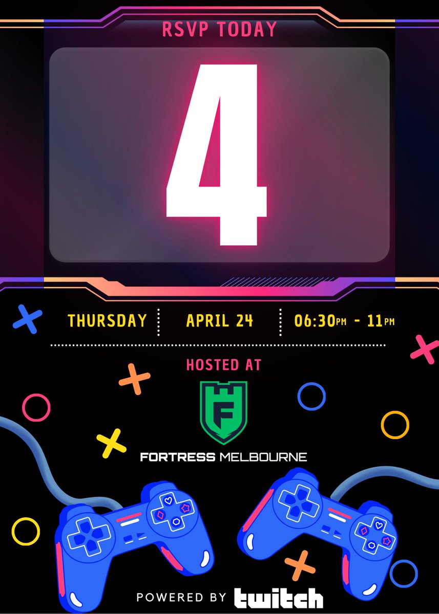 TwitchMelbourne's tweet photo. 🎵 DANCE MODE ACTIVATED! 🎵
We’re bringing the beats and neon vibes. Are you ready to hit the dance floor?
4 DAYS LEFT!💜
RSVP now before we’re at capacity https://t.co/Ex6mTQQ7q6
#TwitchMelbourne #NeonBeats #RetroWave #GamingCommunity https://t.co/DMQLA1wmXZ