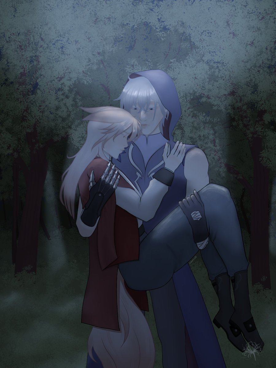 I had the privilege of working with <a href="/dendroblooming/">bloom 🌼🔞</a> for <a href="/mozeqiubang/">Mozeqiu Bang | Posting Complete!</a> ♥️✨ Drawing for their fic was so much fun—please go give it some much deserved love!!

🔗 archiveofourown.org/works/64709161