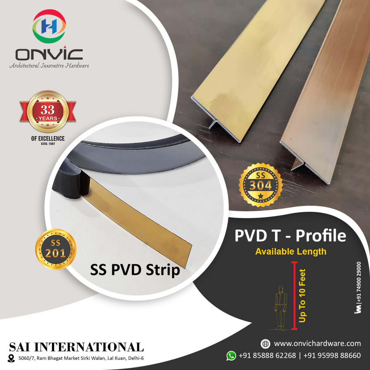 ibais_hardware's tweet photo. SAI INTERNATIONAL (DELHI)

For enquiry via WhatsApp click:
https://t.co/XYfe929JlV

Mr. Ashish Ahuja - 85888 62268
#pvdcoatedstrip #pvdprofile #tprofile #pvd #pvdstrip #homedecor #hardware #banding #pvdinlay #pvdcoating #metalprofile #b2bplatform
.
@ibais_hardware https://t.co/2hEDKtBqwG