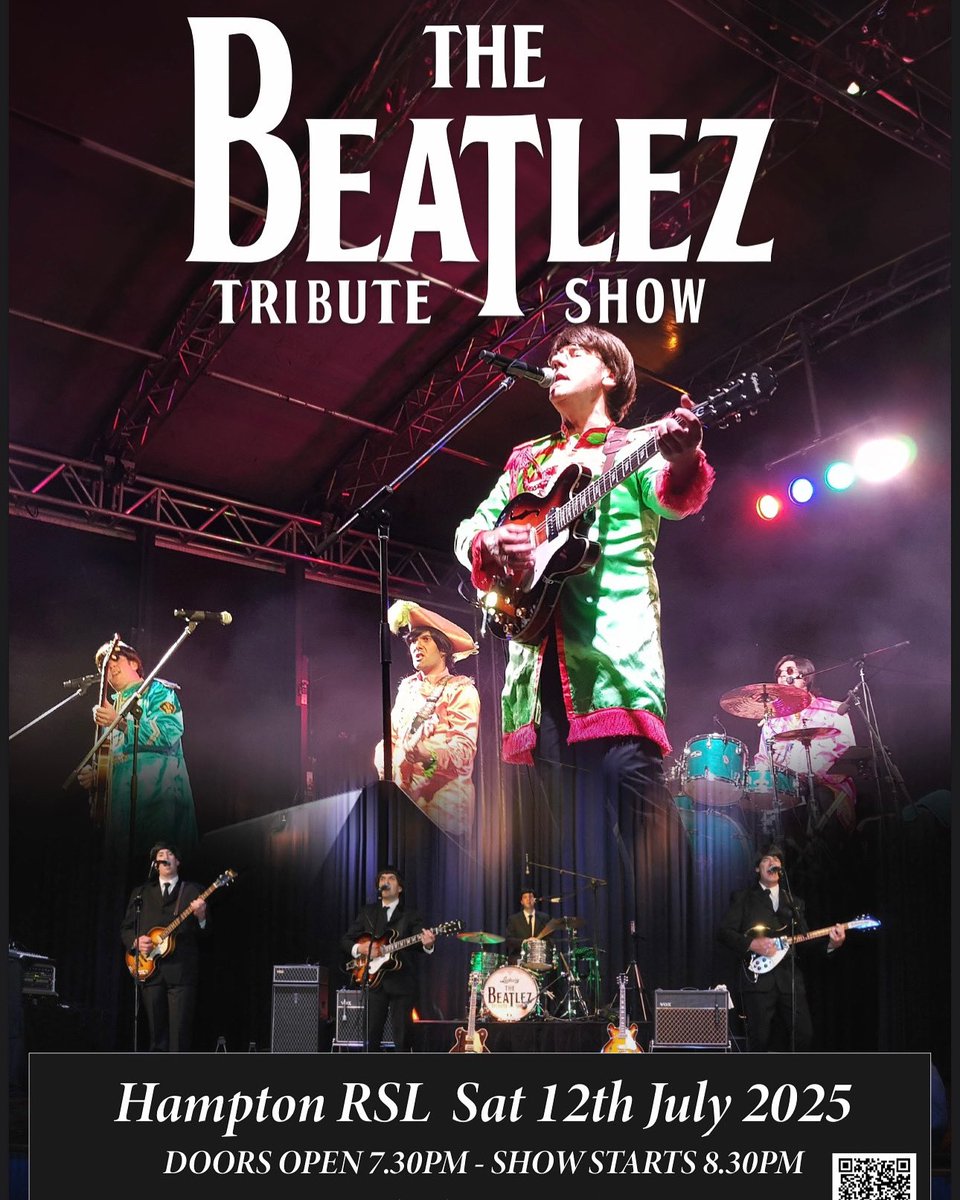 theAusBeatlez's tweet photo. Roll Up, Roll Up to Hampton RSL on Saturday 12 July for a fabulous evening of Beatlemania! 

This will sell fast, so book now at https://t.co/6Y9Ox11TgB

#beatles #thebeatles #beatlez #band #music #live #dance #songs #beatlemania #sing #fab #fabfour #hampton #july #beatlemania https://t.co/6grfi5urCr