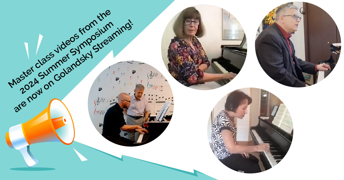 🤩 Symposium 🎥masterclass videos are now on Golandsky Streaming! - mailchi.mp/golandskyinsti…