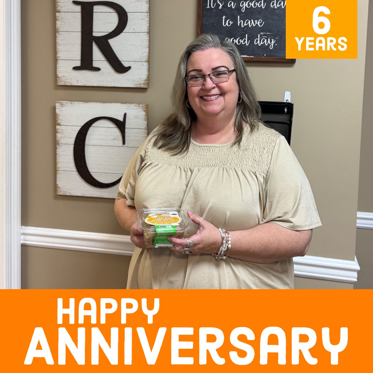 HAPPY SIX YEAR ANNIVERSARY to our Rockstar COO, Joan White! Thank you for everything you do for our organization!

#OpportunityThroughEmpowerment #DiscoveringAbilities #BuildingOpportunities #AchieveWithUs