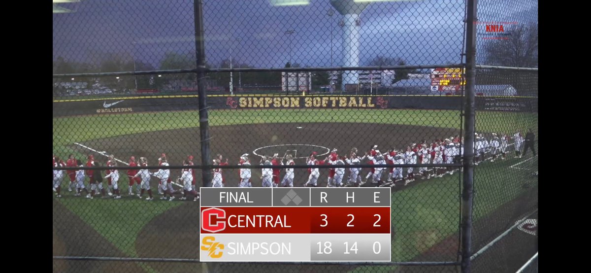 Get the brooms out!! 🧹 

Simpson Softball with a STATEMENT series moving to 25-3 and taking down the conference favorites by run rule in BOTH games 🔥 

#ROLLSTORM