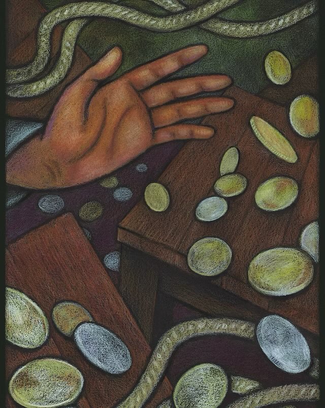 The message of Jesus overturning the tables of moneychangers, is not to identify ourselves as blameless, righteous Jesus… but to shudder at the prospect of Jesus identifying us as one who mocks His House.

Let’s build houses of prayer, not profit!