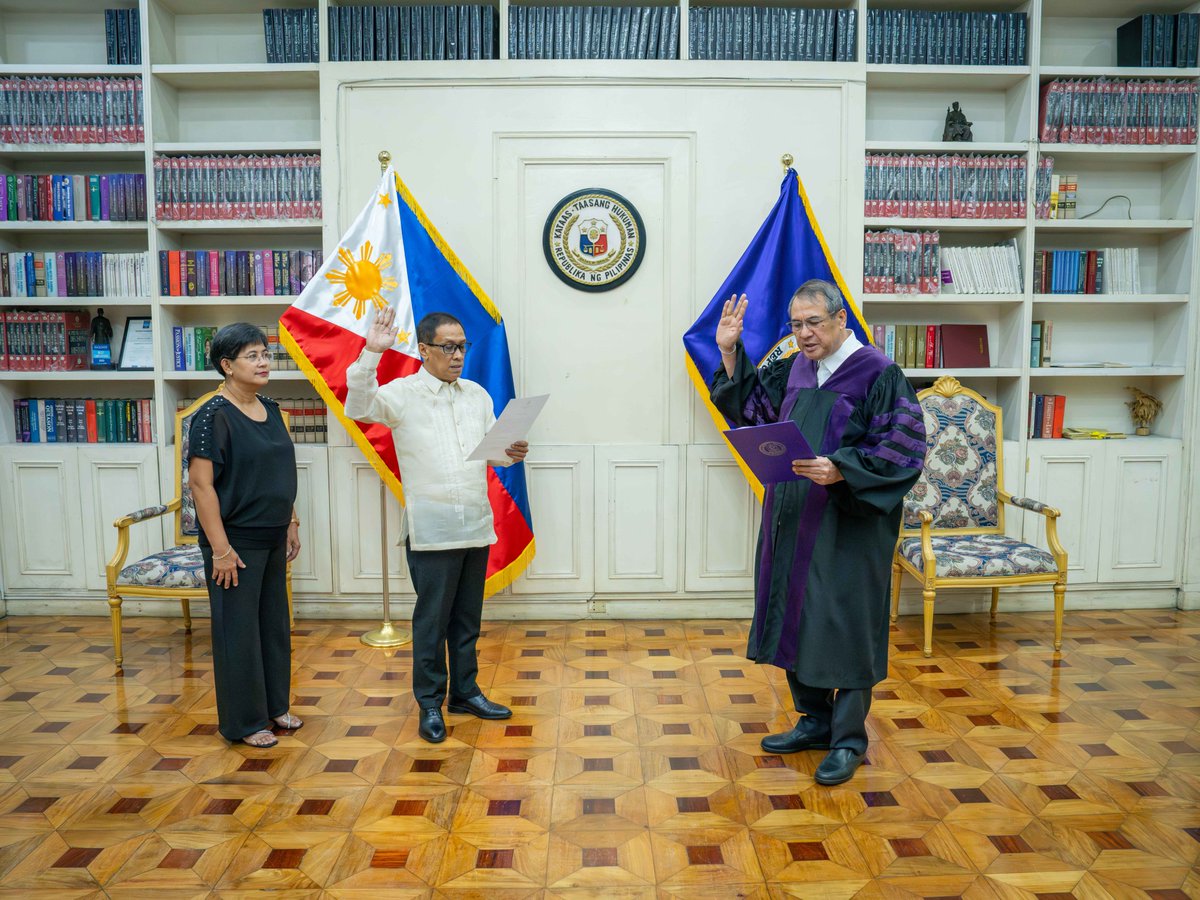 SCPh_PIO's tweet photo. Chief Justice Alexander G. Gesmundo swore in new Court of Appeals (CA) Associate Justices Edilwasif T. Baddiri on April 11, 2025 and Jeoffre Willkom Acebido on April 14, 2025 at the #SupremeCourtPH in Manila. Both were appointed to the appellate court on February 24, 2025.

Justice Baddiri fills the post vacated by retired CA Justice Edwin D. Sorongon. Before joining the CA, Justice Baddiri served as Presiding Judge of Branch 115, Regional Trial Court (RTC), Pasay City from 2015 to 2023, then as Executive Judge of the RTC, Pasay City. He also served as Commissioner of the National Commission on Muslim Filipinos from 2010 to 2015.

Justice Acebido held the post of Presiding Judge of Branch 41, RTC, Cagayan de Oro before his appointment to the CA. He has served the bench for 16 years as RTC judge. A Chief Justice Cayetano Arellano Awardee for Judicial Excellence, Justice Acebido also previously worked as a prosecutor, Public Attorney, and senior legal officer at the Commission on Human Rights. He fills the post vacated by retired CA Justice Victoria Isabel A. Paredes.

READ: https://t.co/9kj7pxlO5d