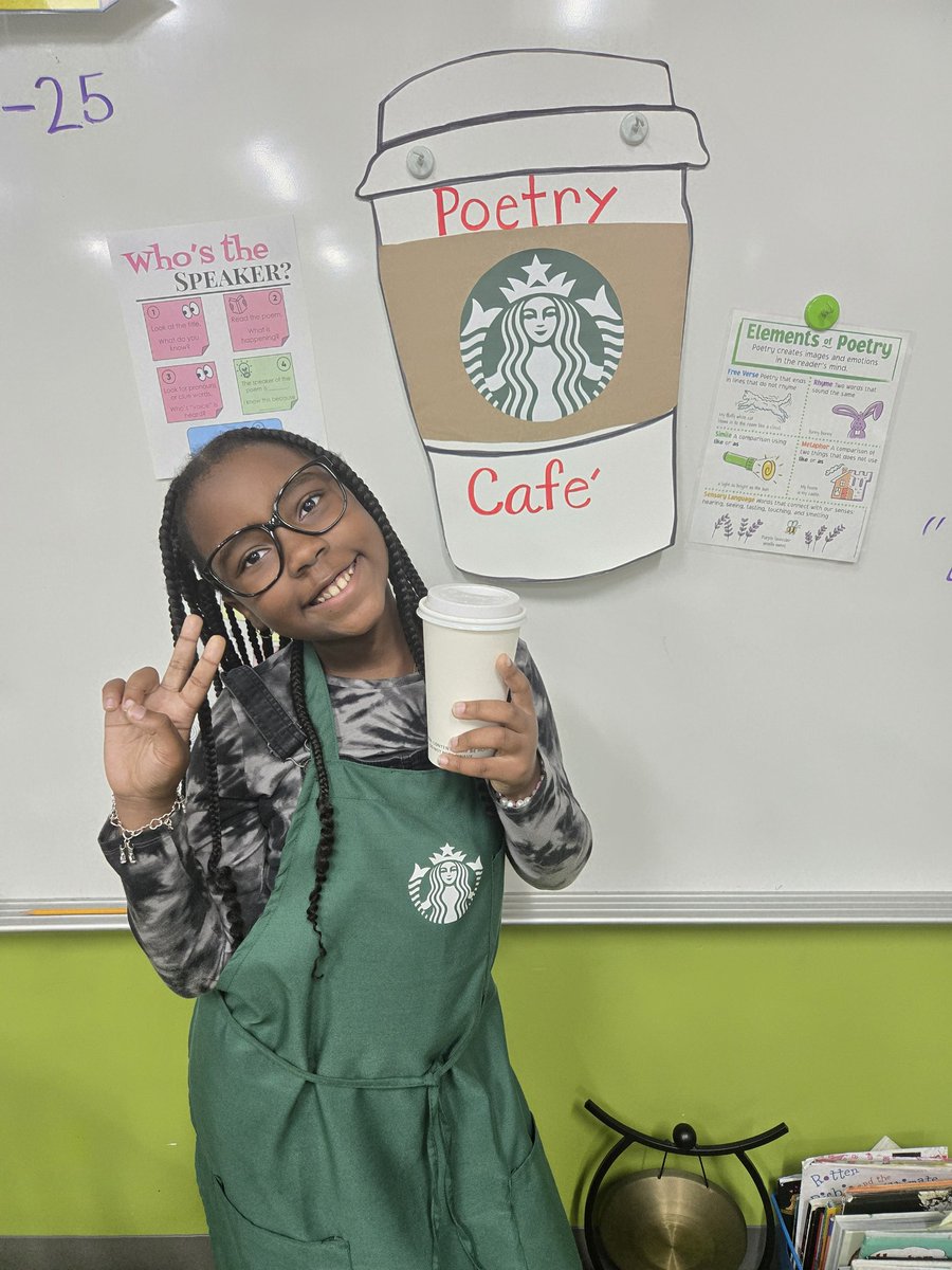 Our Poetry Cafe was a big Hit! My 3rd graders enjoyed reading a LATTE poetry and sipping a yummy drink. #MatzkeProud #MrsSalinaslovesthird #CFISD_ELAR2_5 #CFISDELs #BeTheOne #KidsDeserveIt