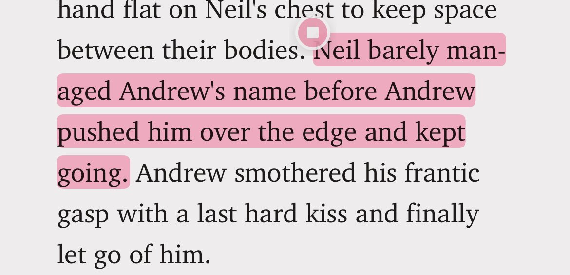 “and kept going” 
can’t believe he’s canonically into overstimulation