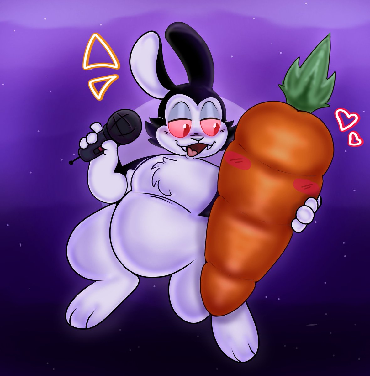 #Bunnicula the vampire rabbit
🐰🥕