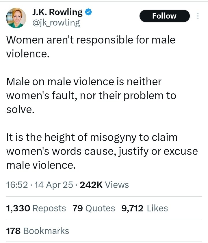 I have spent millions to help others propagandise about trans people, pushing an anti-trans extremist movement and encouraging the world to see trans people as a threat but I accept no responsibility for the violence that results from those who believe me and the movement I fund.