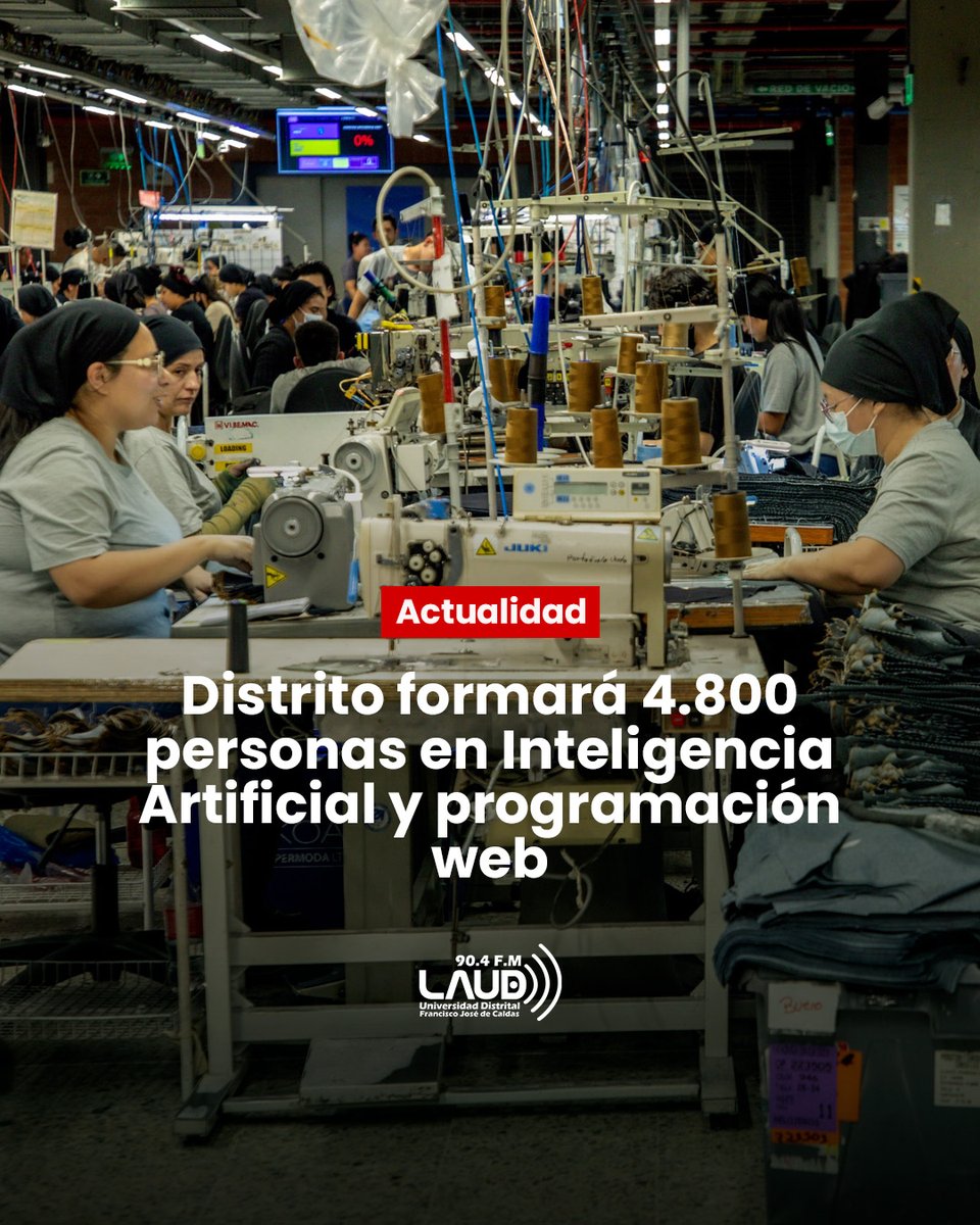 📚 ¡Bogotá le apuesta al futuro! La <a href="/DesarrolloBta/">Secretaría Desarrollo Económico</a> e IBM ofrecen formación gratuita en IA, ciberseguridad y más.
🎯 4.800 cupos disponibles para mayores de 18 años.
📍Inscríbete aquí 👉 acortar.link/kVI0uT 
#FormaciónDigital #LaudEstéreo