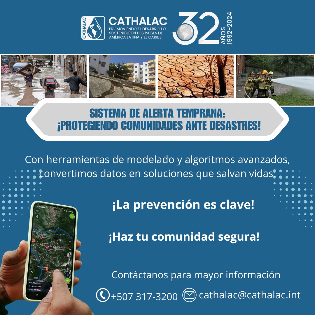 Con herramientas de modelado y algoritmos avanzados, convertimos datos en soluciones que salvan vida

¡haz tu comunidad segura!
#gestiónderiesgos #cambioclimático #resiliencia #adaptación #AlertaTemprana #CienciaParaLaAcción #PrevenciónDeDesastres #Inundaciones #Incendios