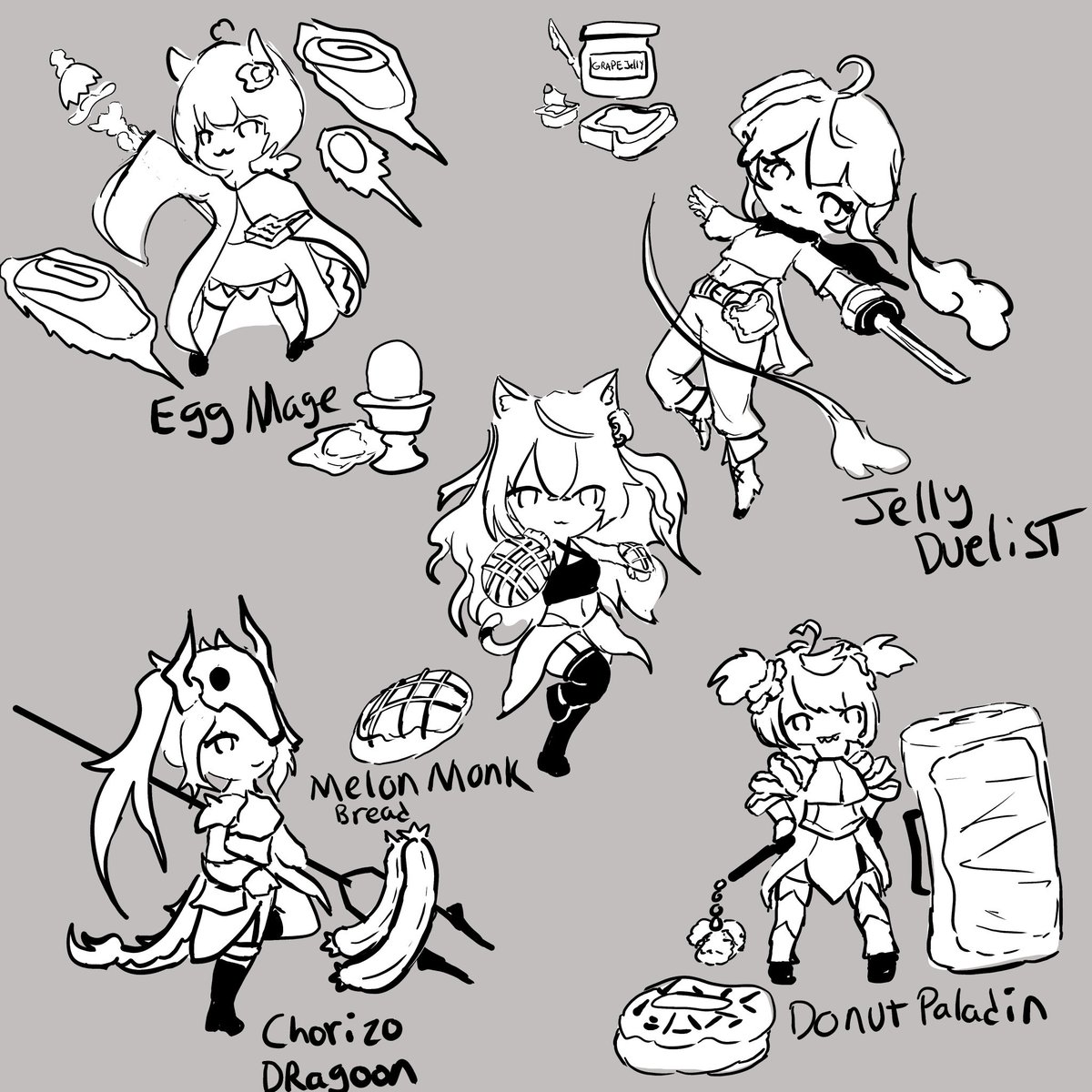 I couldn't decide on just one so I did five! Meet Breakfast DnD Endless #idolalert