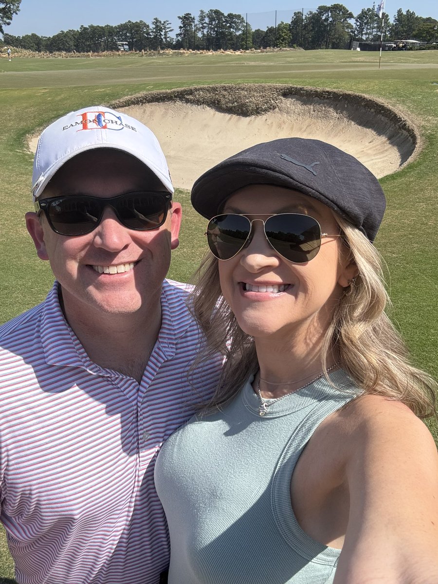 BrettHSanborn's tweet photo. @brysondech came by Pinehurst today and recreated “The shot of my life.”  He gave the crowd three attempts and graciously gave his time afterwards. https://t.co/VBCGiV7EIG