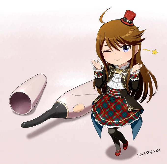 ホットビューラーを貰った恵美 #所恵美生誕祭2025 #ミリオン誕生日絵シリーズ