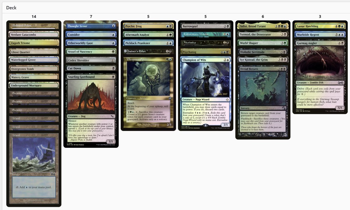 Pretty sweet creation from <a href="/Sammich_mtg/">Chris Moore</a>'s BUG cube, featuring at Ubercubeathon 2025!  Link the cube: cubecobra.com/cube/overview/…
And a link to the event happening on April 26th, come join us! the-gathering-place.mybigcommerce.com/magic-the-gath…
<a href="/UberCubeMTGPod/">UberCube</a>