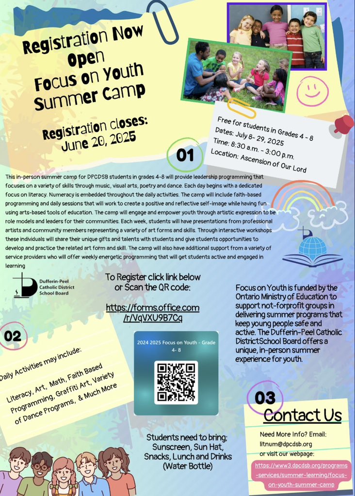 mssantin_grade1's tweet photo. Holy Cross Arrows in grades 4-8, check out this amazing opportunity, right here in Malton. Scan the QR code below for more information!  @HCMaltonDPCDSB https://t.co/tgYy6mnXbD