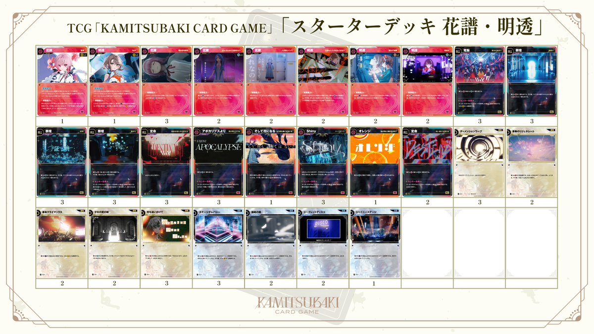 4月19日(土) 受注開始 #神椿TCG カードリスト紹介