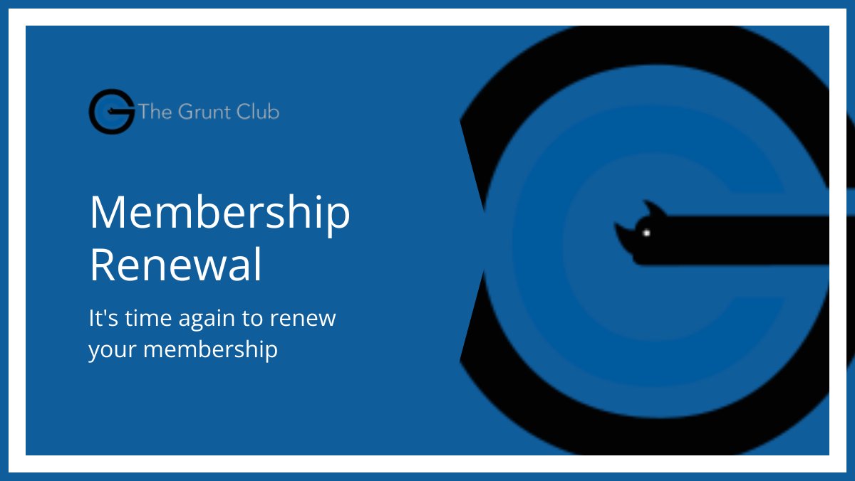 ClubGrunt's tweet photo. Membership Renewal | Renouvellement d'adhésion - https://t.co/aRou5t2JBQ https://t.co/4gnEHK9God