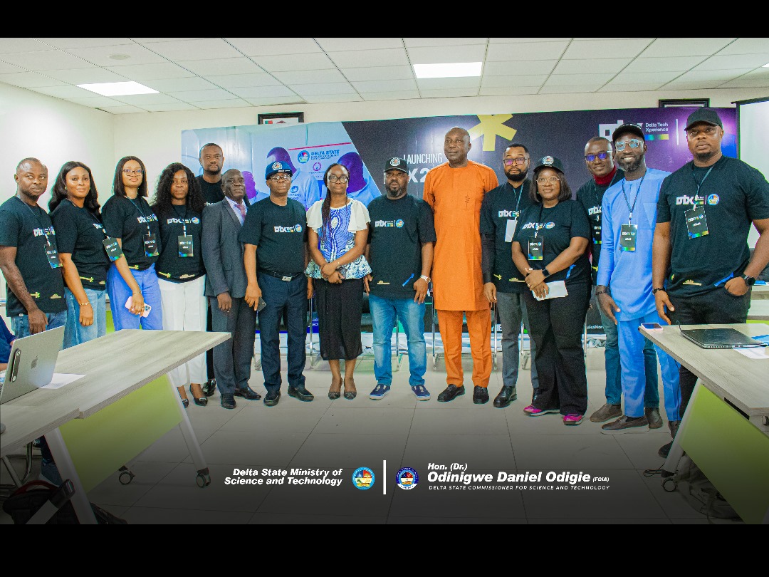 DeltaStateMSTI's tweet photo. DTX 2025 is officially LIVE!

The Ministry of Science &amp; Technology is proud to launch the Delta Tech Xperience! our digital leap into the future.

Deltans, stay tuned. Big things are coming.

#DeltaTechXperience #InnovationStartsNow #SmartDelta https://t.co/4f4s9FZ3FZ