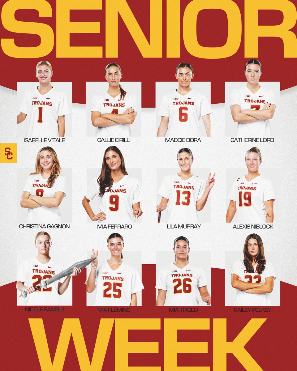 USCTrojansLax's tweet photo. It’s Their Week 🥹

#FightOn✌️ | 𝗧𝗛𝗘 𝗣𝙇𝘼𝗖𝗘 𝗧𝗢 𝗕𝗘. https://t.co/9tZOEl6E4j