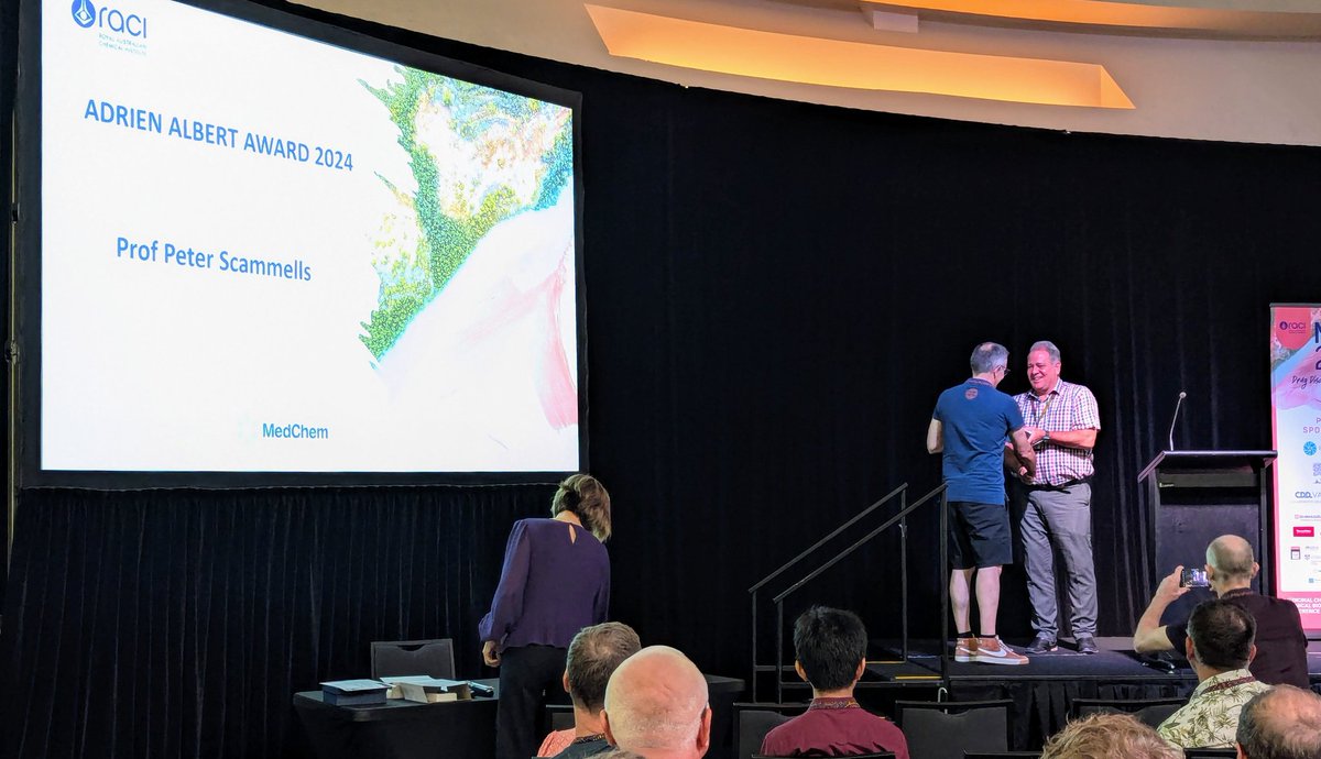 Yu Heng Lau (@yuhenglau) on Twitter photo Congratulations to our <a href="/RACInational/">Royal Australian Chemical Institute</a> MCCB Division award winners, delivering their lectures this morning in Darwin:
<a href="/PScammells/">Peter Scammells</a> - Adrien Albert award
<a href="/NitscheLab/">Christoph Nitsche</a> - Peter Andrews award
👏👏👏
#mccb2025 Congratulations to our <a href="/RACInational/">Royal Australian Chemical Institute</a> MCCB Division award winners, delivering their lectures this morning in Darwin:
<a href="/PScammells/">Peter Scammells</a> - Adrien Albert award
<a href="/NitscheLab/">Christoph Nitsche</a> - Peter Andrews award
👏👏👏
#mccb2025